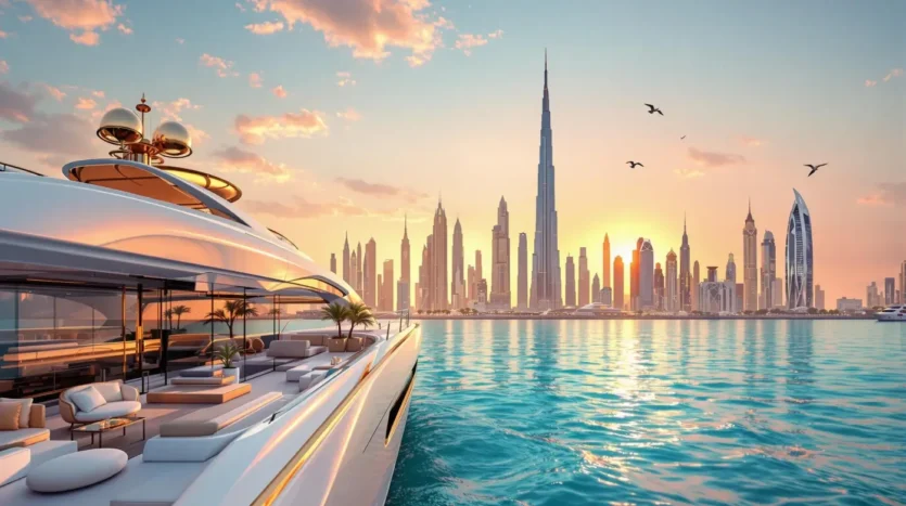 Dubai Hero Shot from a yacht