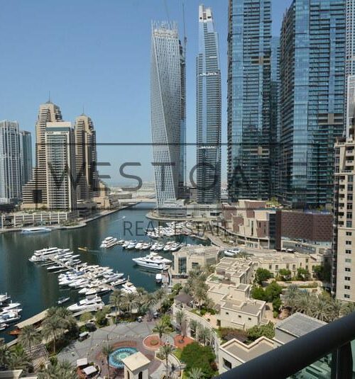 Full Marina View | 1Bed + Study | Balcony