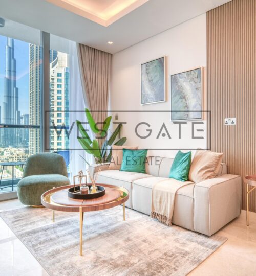 Full View Of Burj Khalifa | High Floor | Furnished