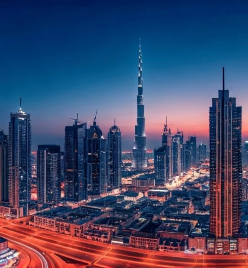 Dubai skyline with modern real estate developments – Is investing in Dubai real estate worth it in 2025?