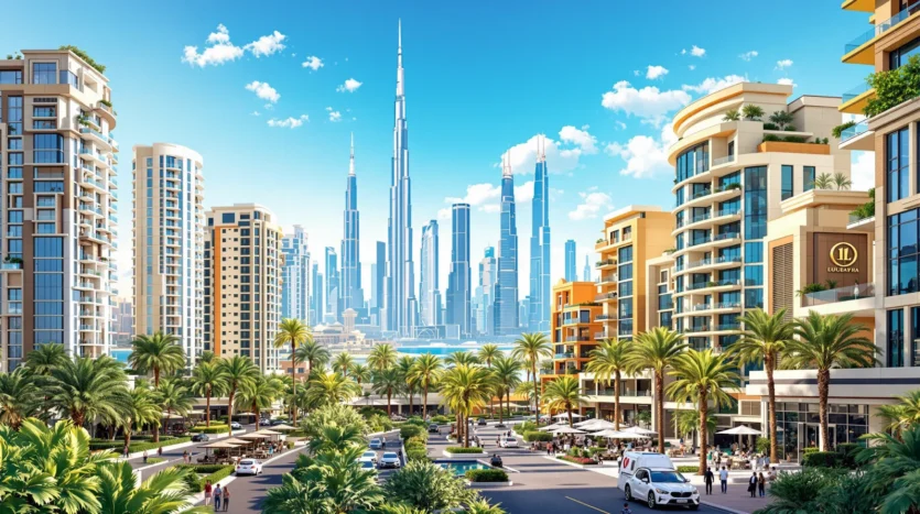 Diverses options immobilières à Dubaï, y compris des développements résidentiels, commerciaux et à usage mixte – Guide d'investissement immobilier à Dubaï.
