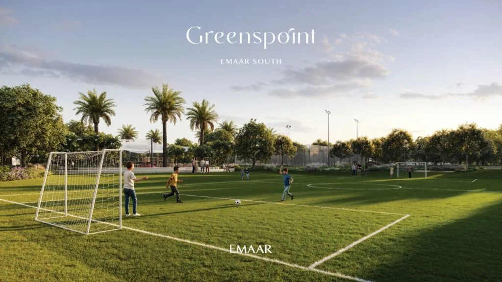 Terrain de football Greenspoint par Emaar