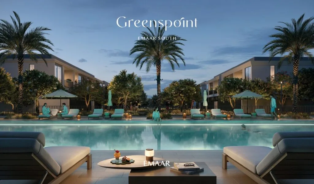 Piscine à débordement à Greenspoint à Emaar South