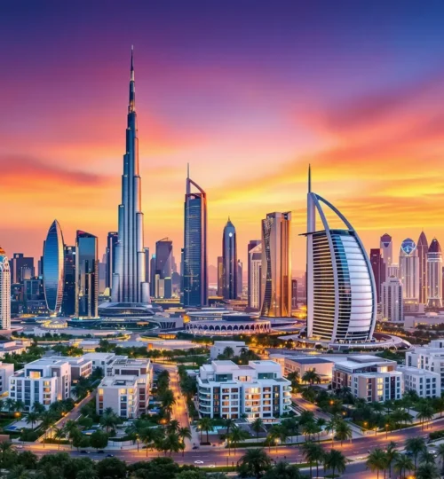 Dubai skyline illustrating real estate trends