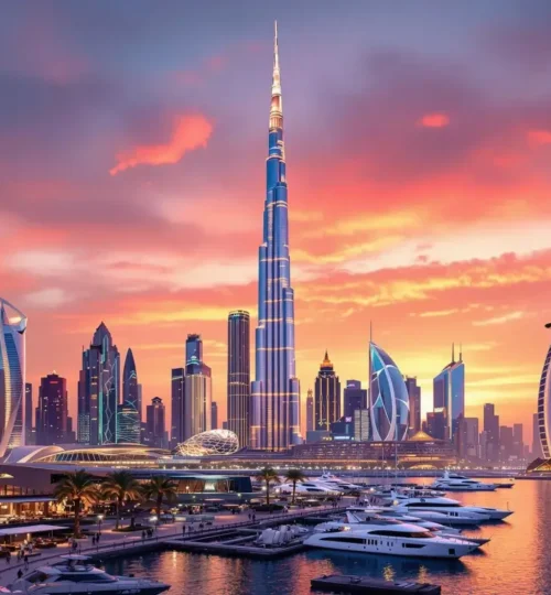 Hyperrealistic image of Dubai showing Dubai's Property ROI