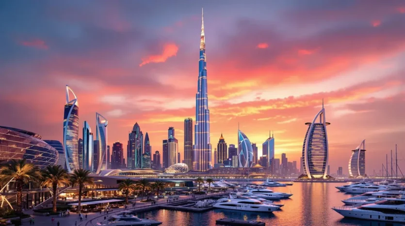 Hyperrealistic image of Dubai showing Dubai's Property ROI