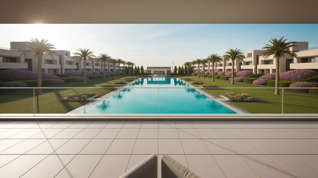 Luxurious Dubai property lifestyle showcasing safe haven appeal for real estate investors influenced by global economics.