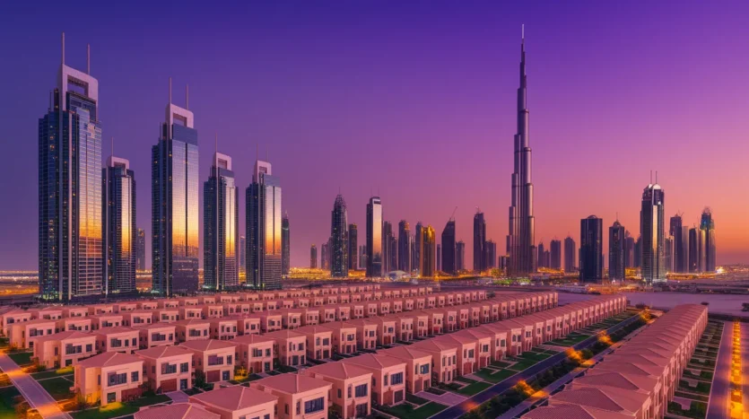 Dubai skyline illustrating how diverse demographics shape future housing needs and real estate.