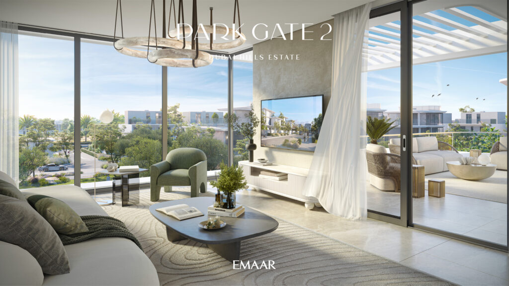 Spacious Modern Livingroom with high celling in the new offplan project by Emaar Park Gate 2