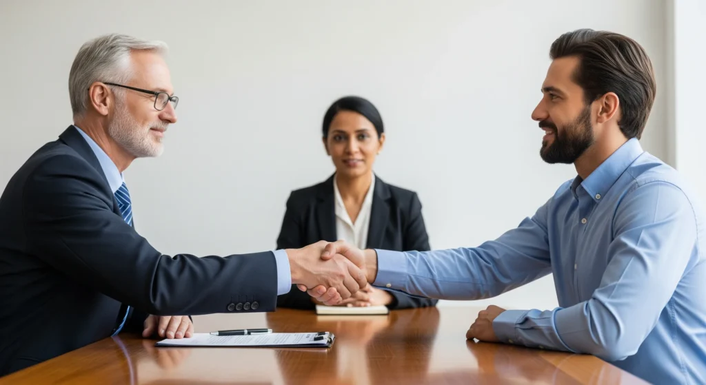 Landlord and tenant reaching an amicable rent payment solution