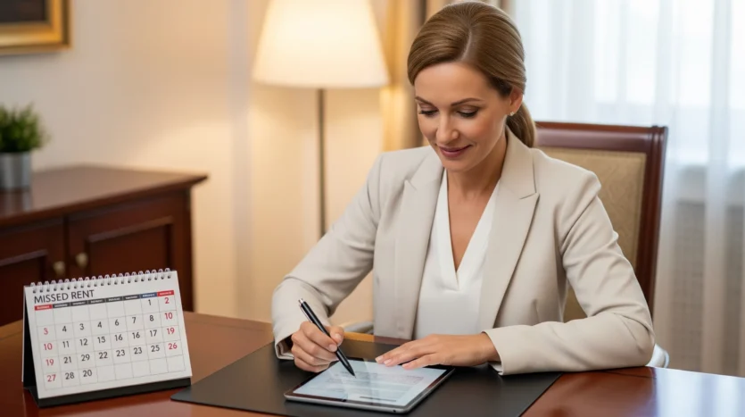 Landlord sending a polite rent reminder email