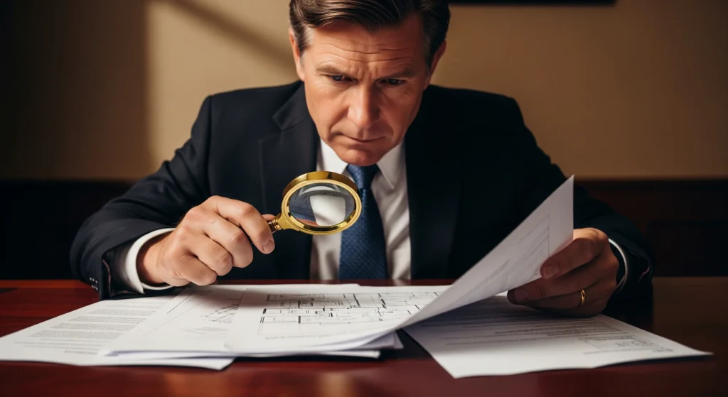 Conveyancer conducting thorough due diligence for a Dubai property transaction.