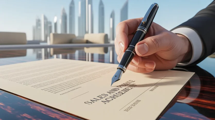 Signing a Sales and Purchase Agreement (SPA) in Dubai for property investment - West Gate Dubai