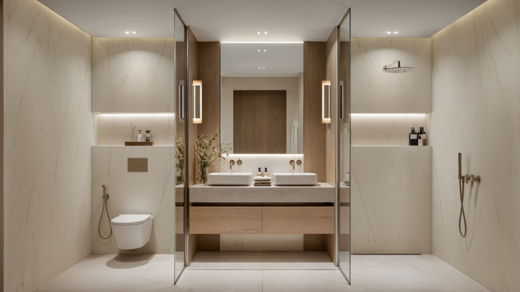 2BRD-Duplex_Master_bathroom at Deyaar DWTN Residences