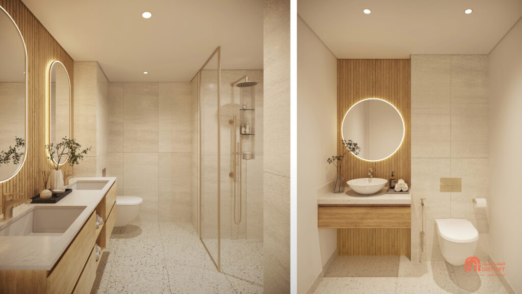 DISTRIKT Al Fauttaim Ghaf Woods_Bathroom - Master & Powder Room Terra_Light