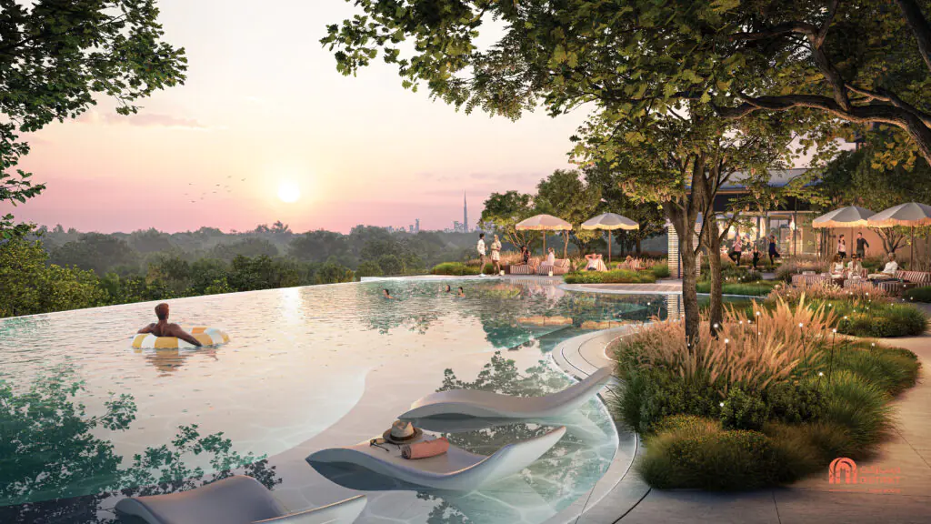 Piscina principal del distrito de Al Futtaim