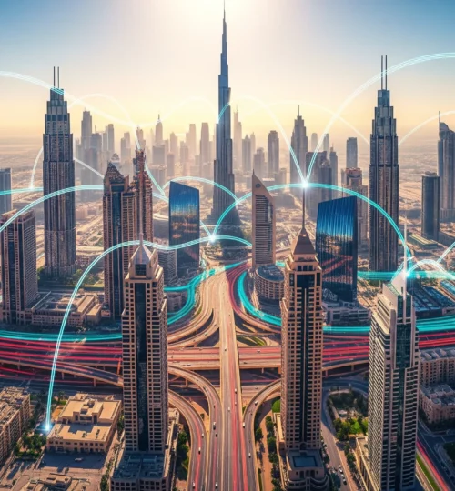 Dubai skyline transformed by the Economic Agenda D33, showcasing real estate growth and investment opportunities.