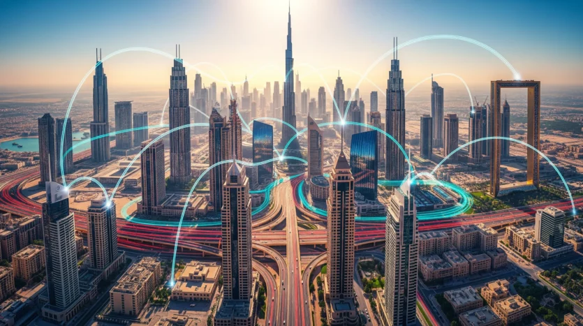 Dubai skyline transformed by the Economic Agenda D33, showcasing real estate growth and investment opportunities.