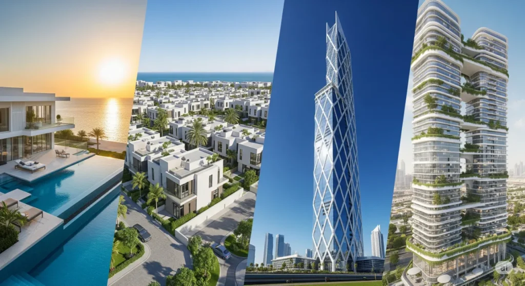 A showcase of 2025's best off-plan projects in Dubai, featuring luxury villas, townhouses, and high-rise residences for smart investors.