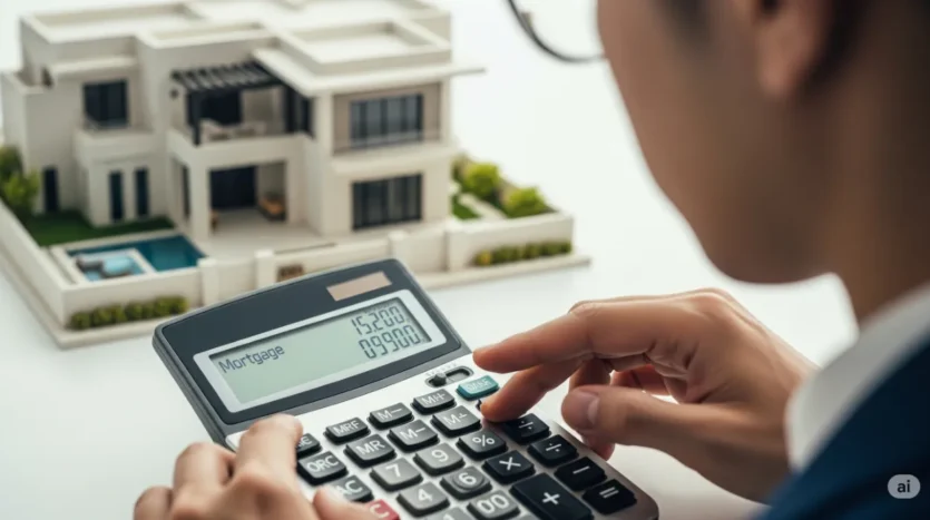Calculating the down payment, fees, and LTV ratio for a non-resident home loan in Dubai.