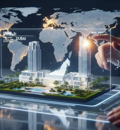 An international investor securing a non-resident mortgage for a luxury property in Dubai through an advanced, global process.