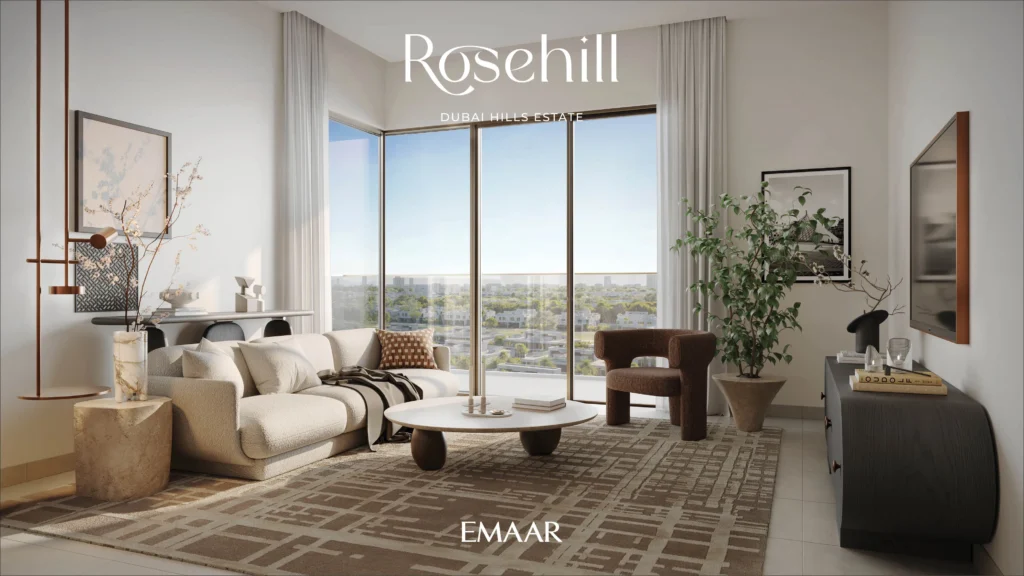 Rosehill at Dubai Hills Estate Luxury Living Room