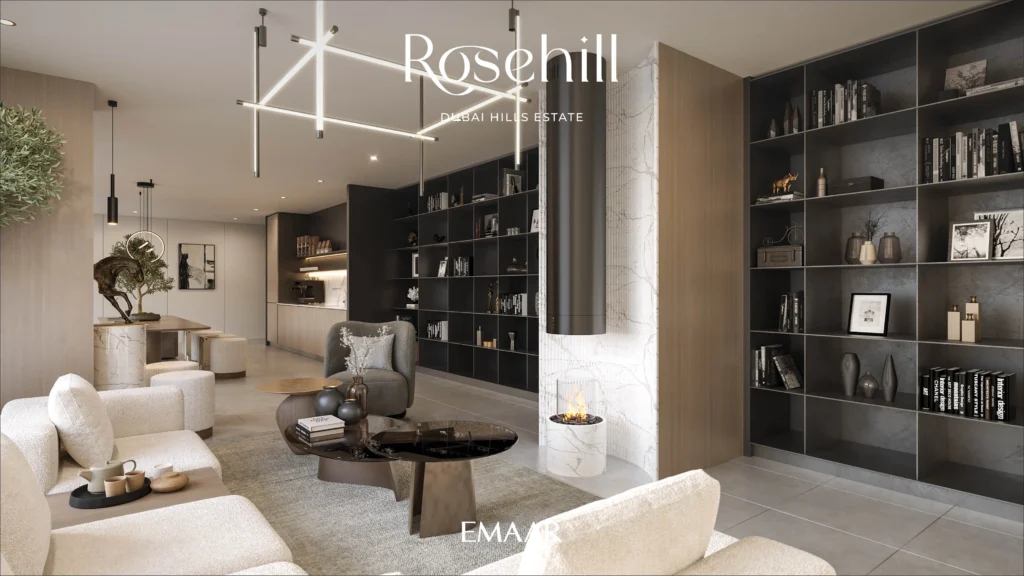 Emaar Rosehill at Dubai Hills Estate Living Room