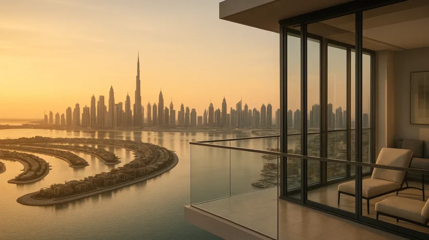 Dubai branded apartments in 2025 overlooking Palm Jumeirah and Marina