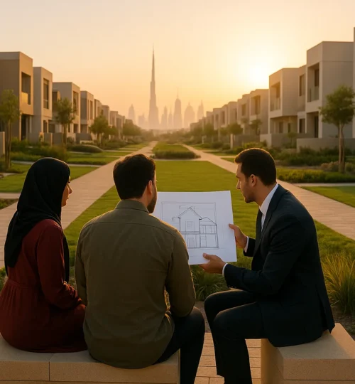 Islamic home finance in Dubai 2025: Murabaha vs Ijara explained with Dubai neighborhood backdrop
