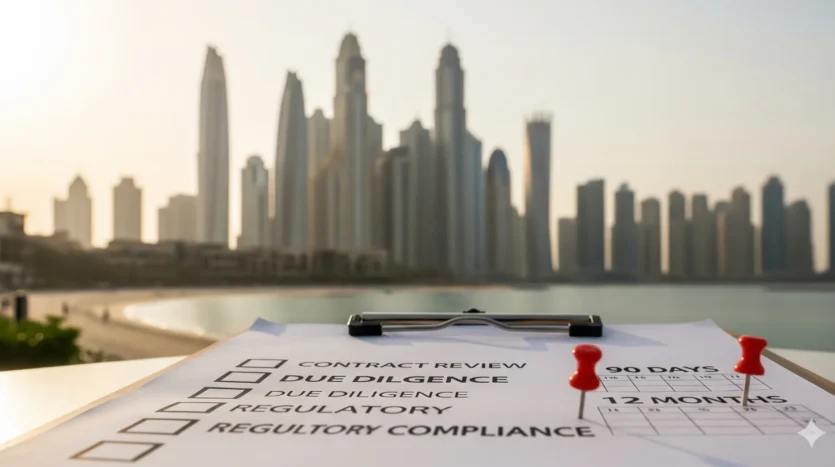 Dubai tenancy laws 2025 overview with rent cap, eviction and notice timelines in a skyline context