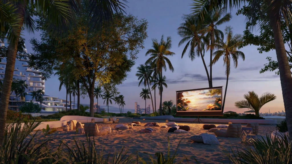 Beach at Night At Passo Palm Jumeirah