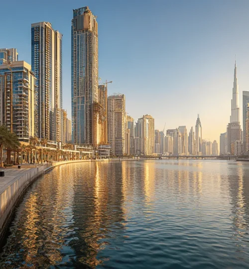 Dubai skyline with modern residences illustrating post‑handover payment plan options in 2025