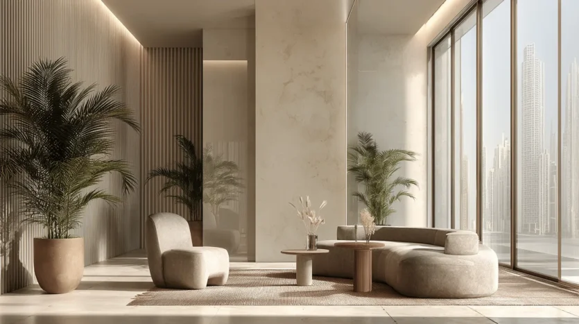 How to stage your property for renters in Dubai with a clean, modern lobby scene