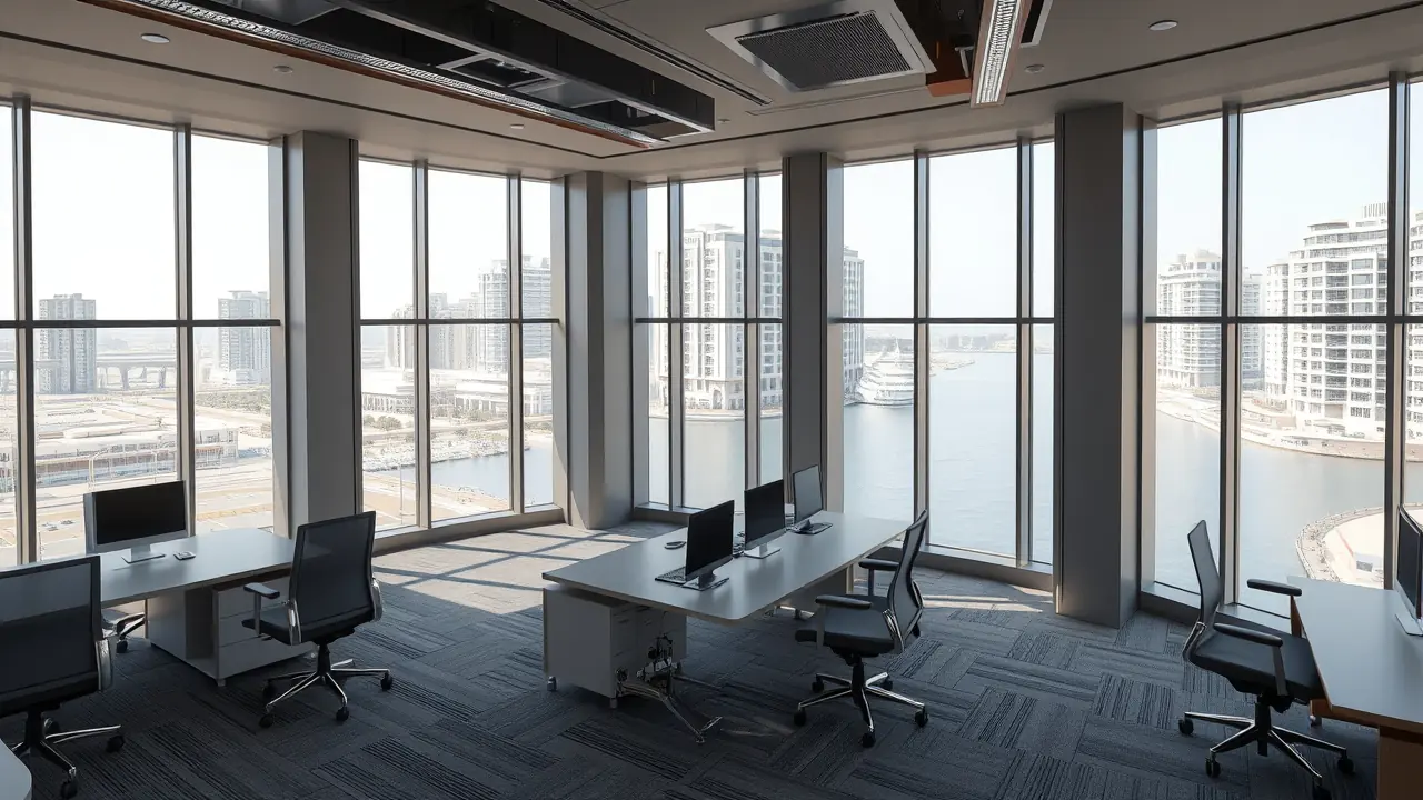 Intérieur de bureau de luxe à Business Bay