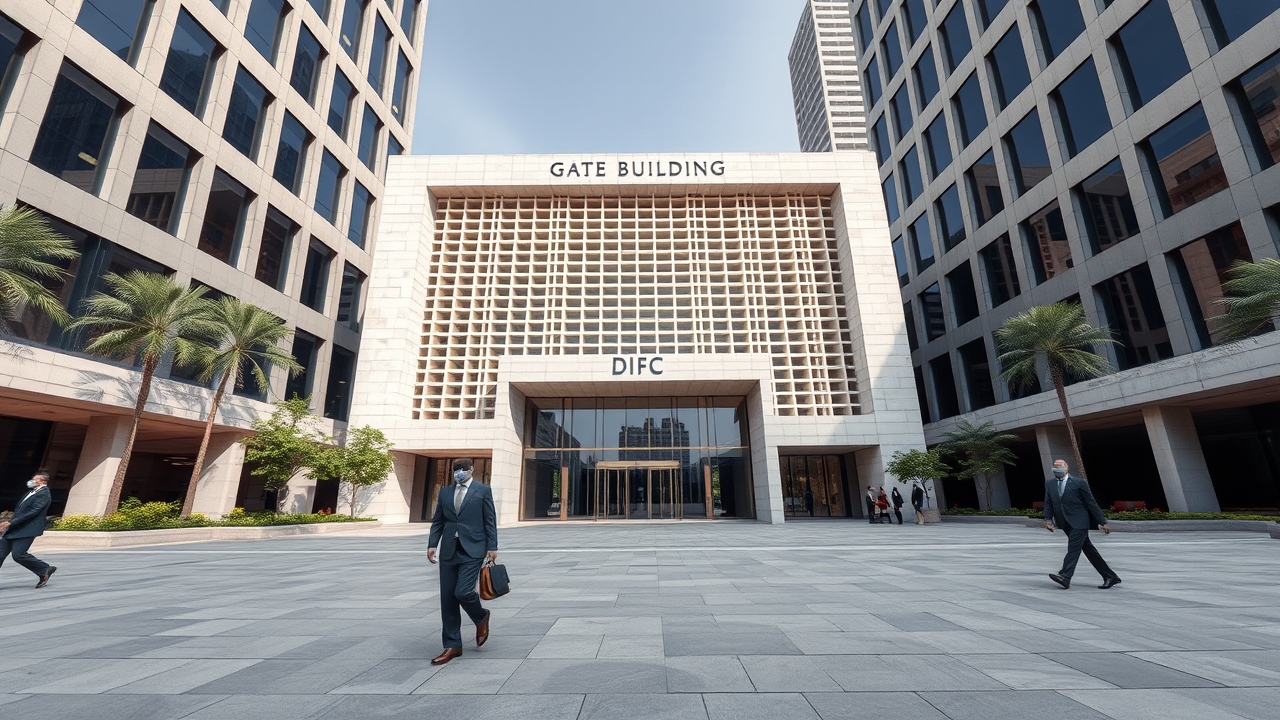 DIFC Gate Building and professional district