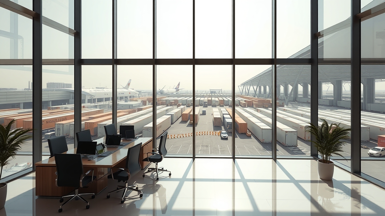 Combined office and warehouse facility in Dubai