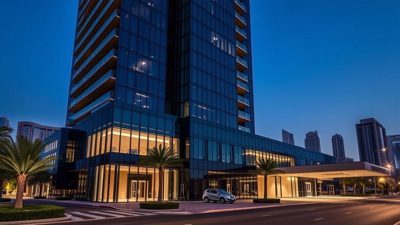 A professional high-end commercial office space in Dubai illustrating commercial lease costs in Dubai
