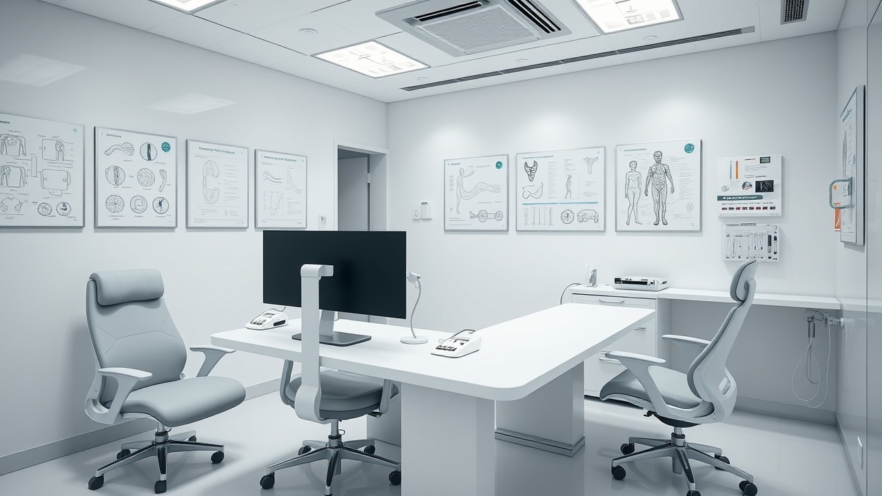 High-tech medical consultation room in Dubai