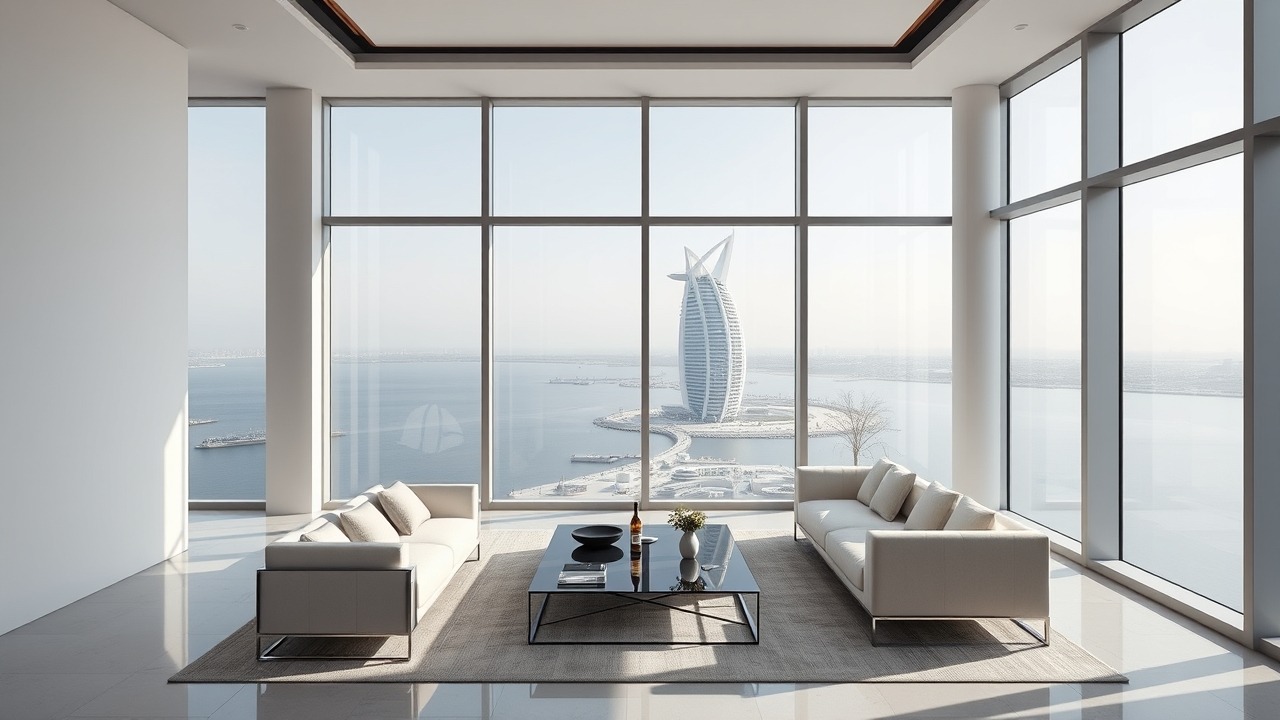 Luxury interior of a Dubai penthouse representing high-end investment opportunities.