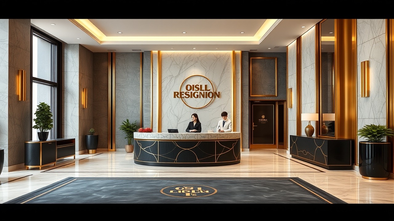 Branded Residence Luxury Lobby Dubai