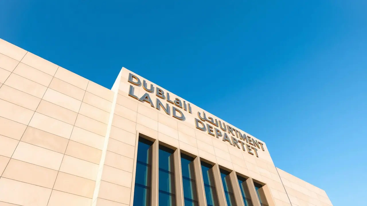Außenansicht des Gebäudes des Dubai Land Department