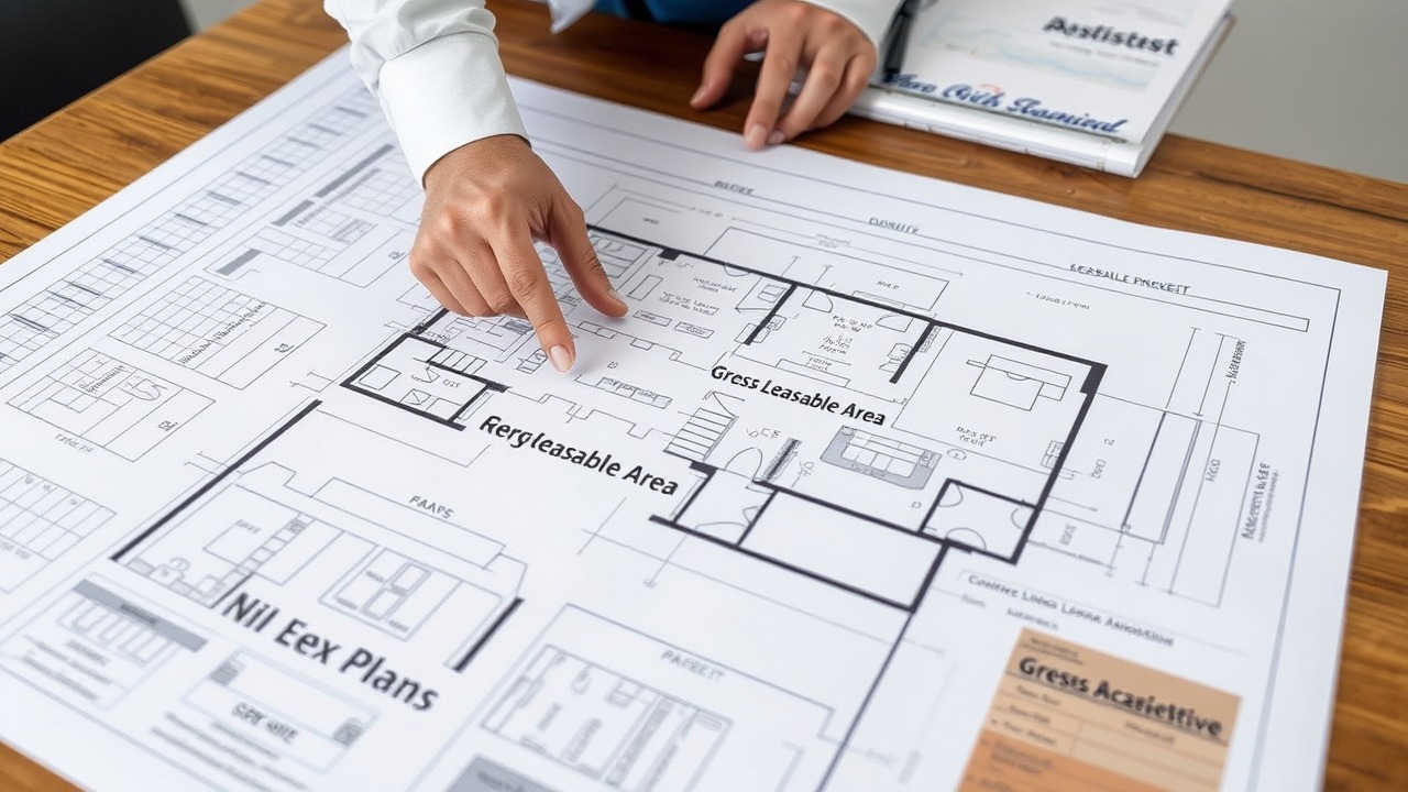 Architectural floor plan for commercial space