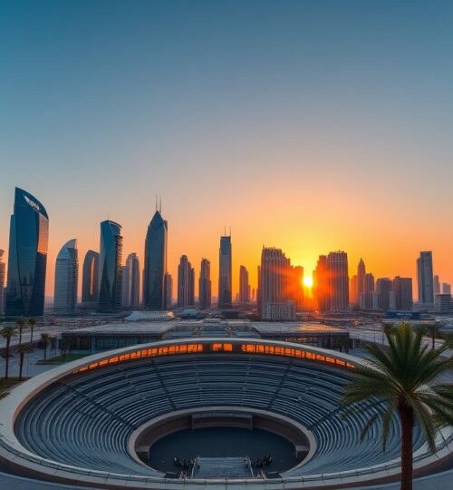 Dubai Media City skyline view
