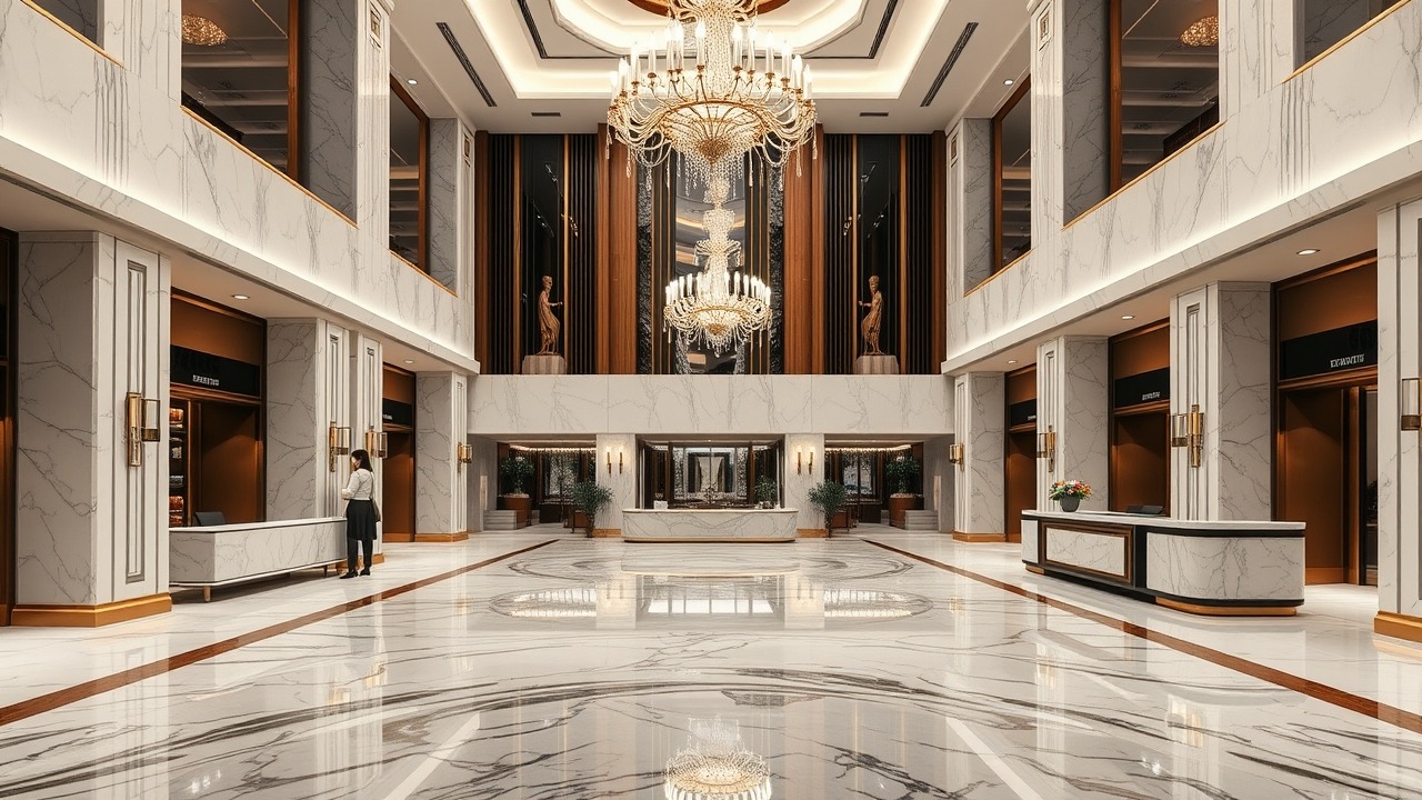 Luxury residential lobby and hospitality services in Dubai