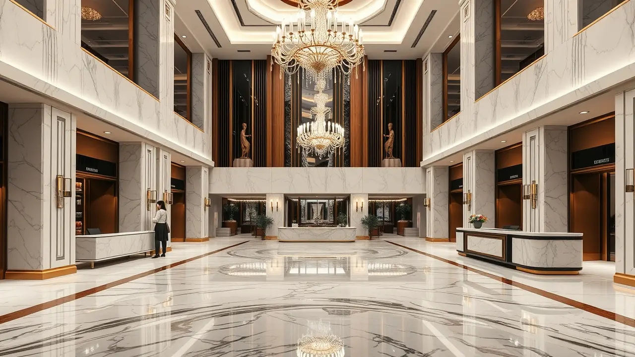杜拜豪華住宅大廳及飯店服務