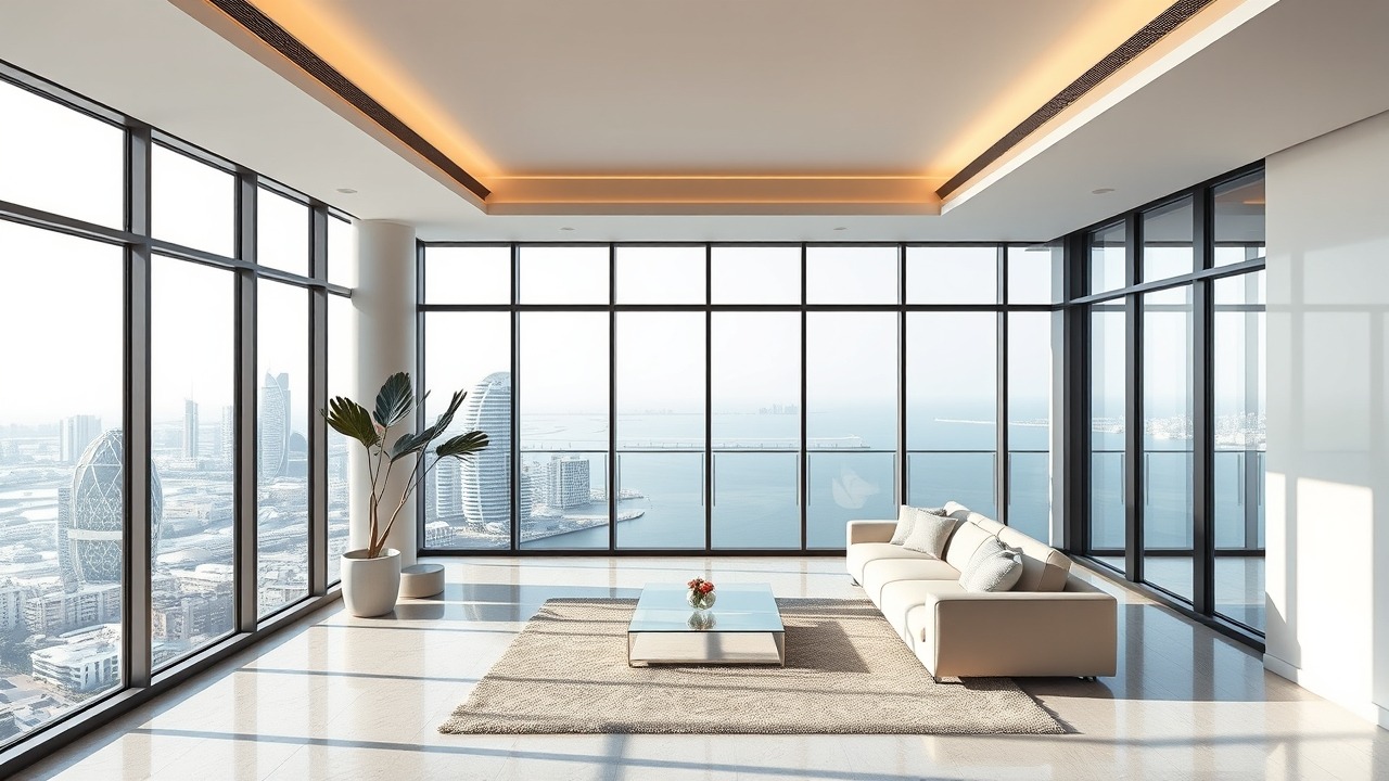 Luxury penthouse interior in Dubai Marina