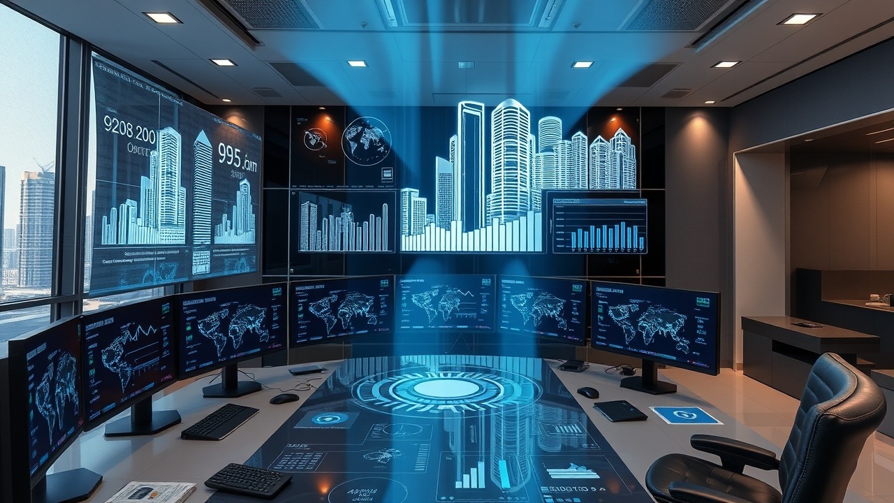 High-tech property management center in Dubai