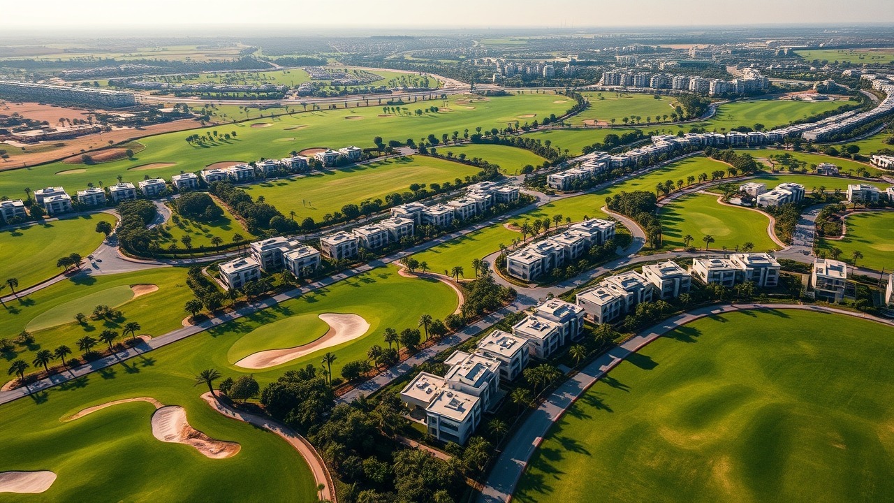 Aerial view of Dubai Hills residential estate