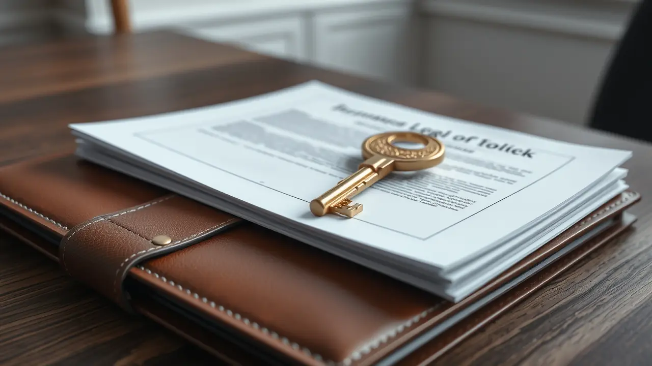 Documents juridiques et clés de la villa attestant la conclusion de la transaction immobilière