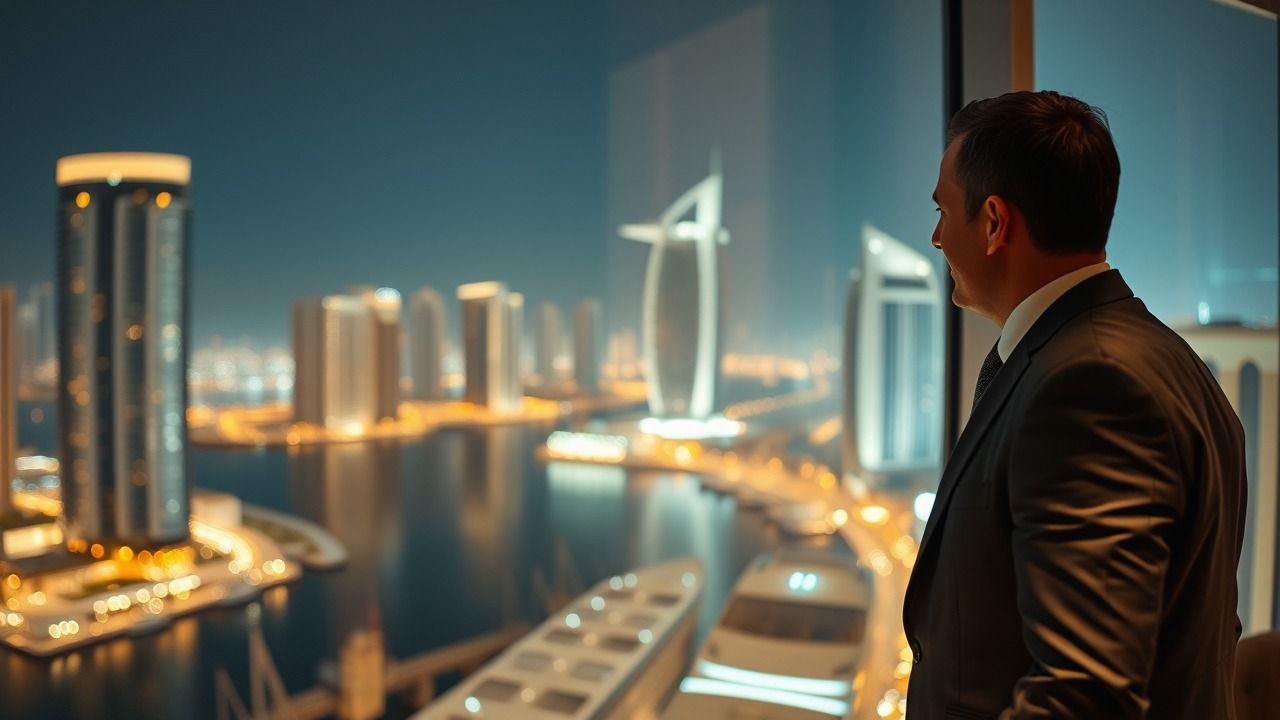 Investor looking at Dubai Marina property opportunities